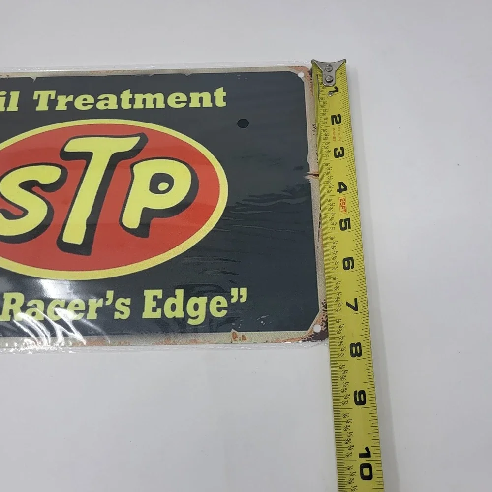 Lot‎ Of 2 Metal Vintage Retro Look Mancave Workshop Garage Sign Signage Oil Duct